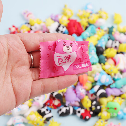 Hot mini three-dimensional small animal blind bag blind box luminous model toy ornaments jewelry small gift cartoon live broadcast small egg series blind bag