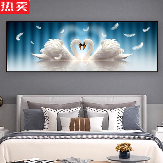 Wei Liang importierte Qualität moderner Schlafzimmer am Nachtbezirke Aufkleber Selbstklebende Wandmalerei Wohnzimmer Sofa Hintergrund Wanddekoration Gemälde Murmeln Shuangyu Feifei Th-1396 mit Klebstoffrücken X Nr. 5: Breite 180cx Höhe 60c x Druck Druck