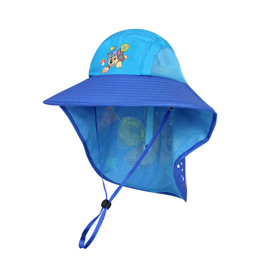 汪汪队立大功（PAW PATROL）男童帽子儿童遮阳帽夏防晒透气沙滩大帽檐宝宝披风渔夫帽PA1960B