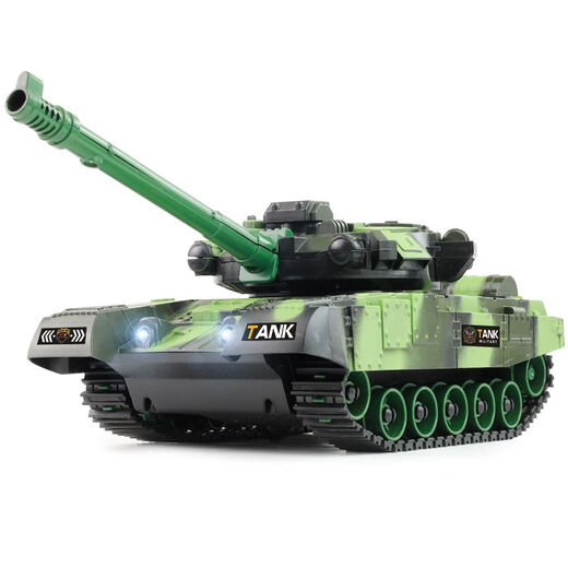 梵科赛儿童遥控车坦克玩具遥控汽车军事模型军绿色电动装甲车履带式男孩 军绿履带行驶【5通】灯光 续航版【一组充电电池+充电线】