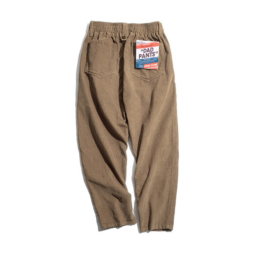 Madden Workwear American Retro Drape Corduroy Long Pants Men's Autumn and Winter New Straight Slim Slim Men's Casual Pants Khaki Pants Men's Autumn and Winter XL