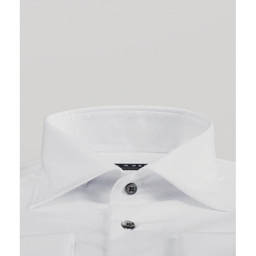 BG GLAMURB Light Luxury Brand Shirt Men's French Wedding Groom Robe Taste Shirt White Long Manneve Stume Engagement Wing Collar-White 2596 40