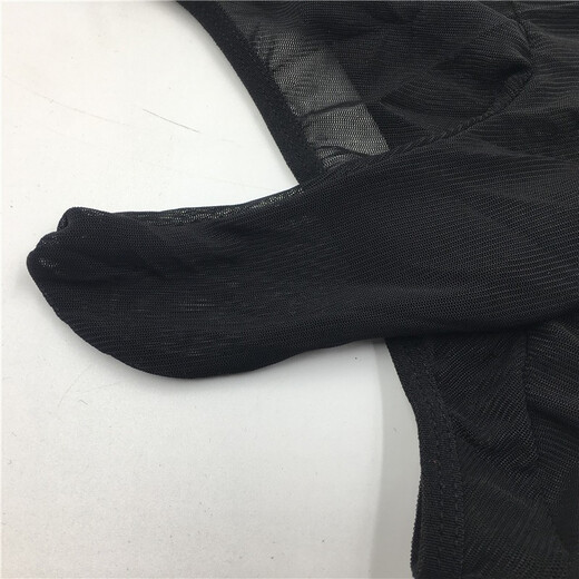 Private Shang Men's Sexy Underwear, Elastic Mesh Underwear, Transparent Belt Cover, T-Pants, T-string Underwear, Black, One Size Fits All, 170Jin. Jin is equal to 0.5kg.