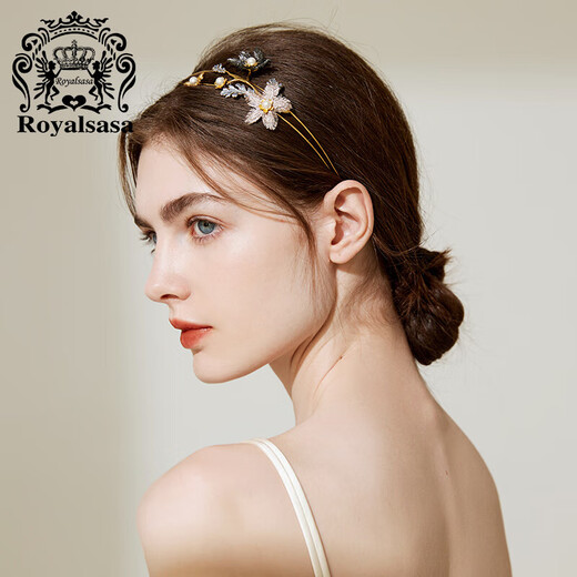 Royal sasa royal salsa hair accessories headband headband pressure hair headband light luxury imitation pearl flower hair clip