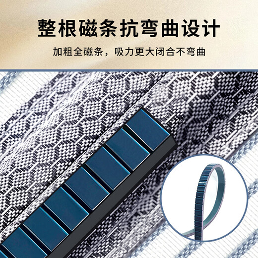 
Love Life 2025 new model full magnetic stripe mosquito-resistant door curtain household partition curtain diamond mesh soft screen door silver gray 95*220cm