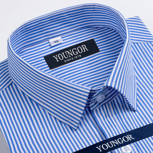 CEO Offizielles Flaggschiff-Geschäft Yageo Herren Kurzärärmelte Hemd Business Cason Cotton Free Bish Professional Anzug mittleren Alters und ältere High-End-Anti-Anti-DP#6623 L 175/96A Größe 41 Höhe 170-17