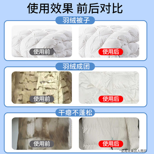 Unicon down jacket fluffy detergent washing machine special down jacket cleaning agent dry cleaning agent anti-caking reducing agent artifact
