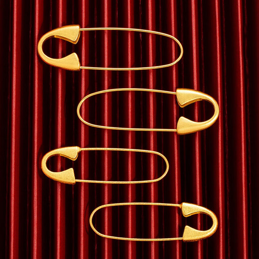 Alloy jewelry, ancient sand gold brooch, pregnant women and babies safe and safe when going out, shock-preserving gold baby brooch, 3 pack