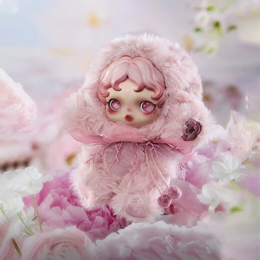 POP MART (POP MART) brand new authentic SKULLPANDA vinyl face plush pendant SP series blind box trendy toy gift SKULLPANDA series-new random blind box probability hidden