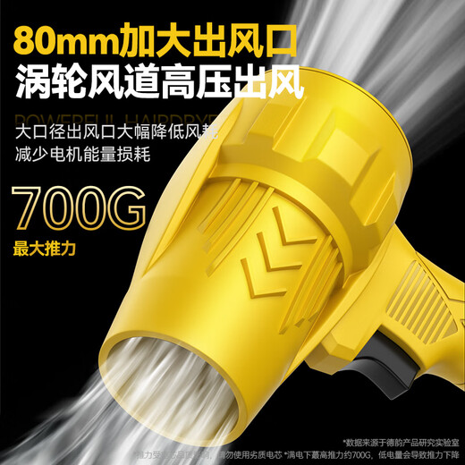 Deyun ducted violent fan storm blowing snow dust removal turbine industrial blower high-power powerful hair dryer blowing dust