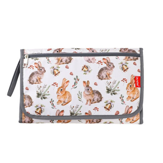 Insular Portable Water Baby Changing Pad Diaper Bag Multifunctional Baby Changing Table Maternal and Infant Diaper Supplies Christmas Rabbit One Size