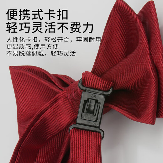 TUONO red tie men's banquet wedding groom's best man's dress fashionable formal shirt bow gift box