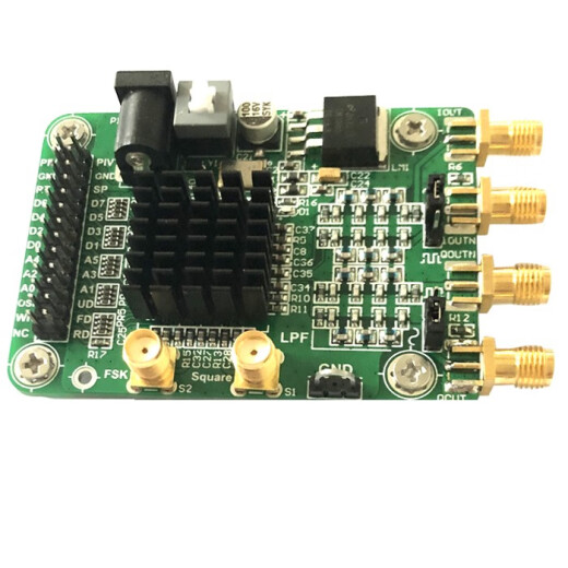 AD9854模块 高速DDS模块 4通道信号源发生器正弦波方波信号发生器 AD9854模块+5V1A开关电源
