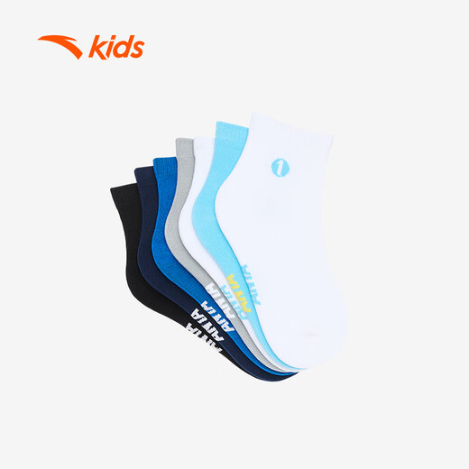 Anta Children's Choques pour garçons et garçons 2025 Sports Sports Sports Breasping Medium Choques sept paires A92538376