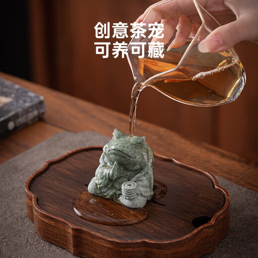 Zhexuan (zhexuan) green sand stone dragon tea pet ornaments can raise toads tea table home desktop decoration ornaments
