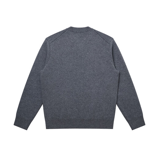 HAZZYS Men's Autumn and Winter Sweater Jacket Cotton/Wool Blended Knitted Cardigan for Men ABYZD0CCX22 Gray GE 2XL (185/104A 52)