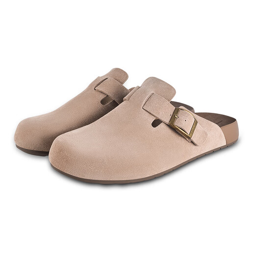 Jd.com [Birkenstock] zapatillas, con sandalias de suela gruesa de hombres, zapatillas nuevas de verano, gris claro de hombres 42