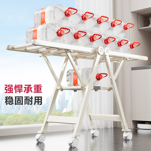 Stable clothes drying rack floor-standing folding clothes hanger wing-shaped clothes drying rack clothes rod quilt folding clothes drying rack L6224B