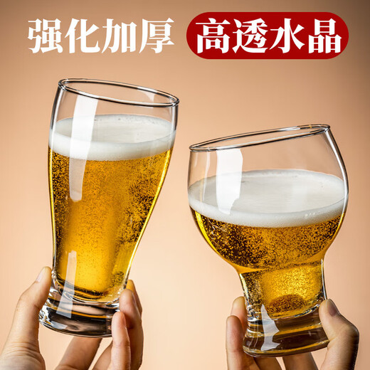 Miling 2025 New Thickened Craft Beer Cup Home Light Luxury Internet Celebrity Draft Beer Set 360ml Wheat Cup 6 Pack Enhanced Thickening