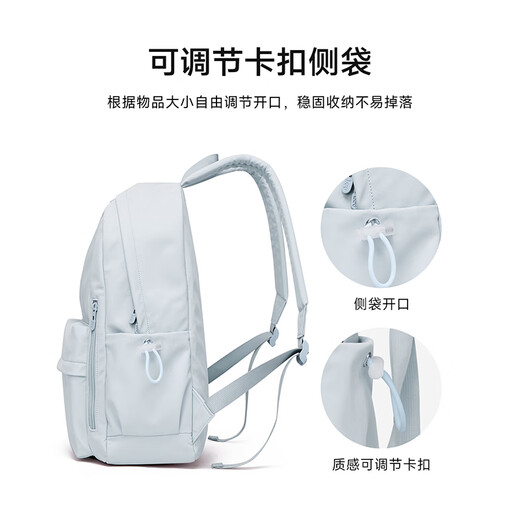 Lee schoolbag female junior high school student large capacity casual lightweight backpack college student computer bag travel backpack candy blue