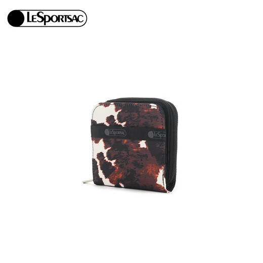 LeSportsac new CLASSIC series personalized cow pattern printed change storage clutch bag fashionable cow pattern