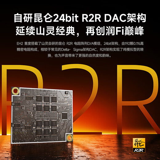 SHANLING EH2 desktop decoding amp HiFi player pre-decoding all-in-one DSD hard decoding 4.4 balanced decoding amp EH2 black + adapter