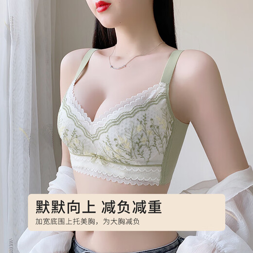 Urban Beauty Unterwäsche Frauen dünne und große Brüste sehen klein und dünn, sexy, atmungsaktiv und bequemer Spitzen -Frauen -BH BH 2B32X5 aus