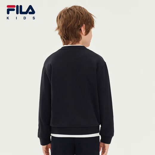 FILA antibacterial function FILA children's sweatshirts 2025 winter fleece tops for boys and girls