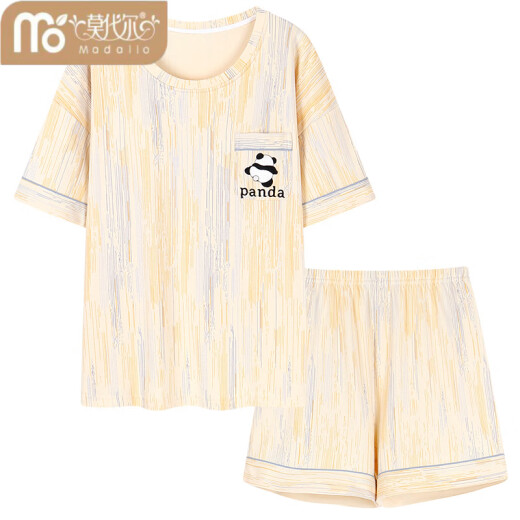 Modal con pijamas de algodón puro integrado para almohadillas para mujeres para pantalones cortos de verano, linda y dulce tamaño de ropa de verano de verano con pantalones cortos de almohadilla - G1047 M [recomendado 80-100Jin [Jin iguala 0.5 kg]]]