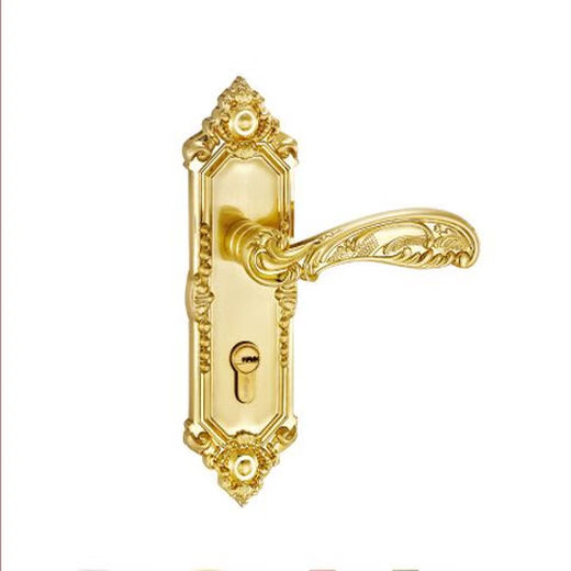 Beyzk Jingu Luxury Luxury de porte de chambre à coucher intérieure M9272 Porte en bois Universal Alliage Zinc Mécanique M9272 Longueur de panneau de bronze bleu 218 mmx Largeur 55 mm
