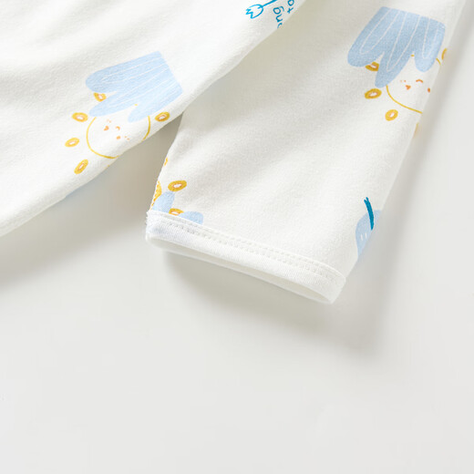 Tongtai (TONGTAI) baby jumpsuit spring and autumn pure cotton newborn clothes newborn butterfly romper and monk suit blue 52cm