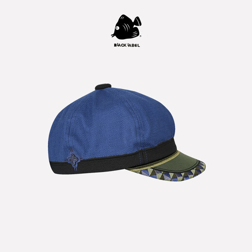 SWOF CARE Black Label Blue French Romantic Elegant Hat Small Fragrant Style Embroidered Newsboy Hat Navyblue/Indigo One Size Recommended for head circumference 56-60cm