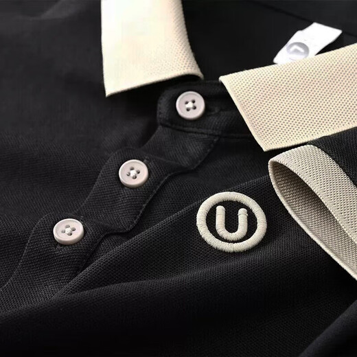 Lilang Sitio web oficial Fang Ship Store Sitio web oficial Pure Cotton Summer Shirt Summer Polo de manga corta para hombres V Bordery Casual Versátil suelto T [bordado H] Khaki-9901 M 48 Sugerencias 90-110Jin [Jin equivale a 0.5 kg]