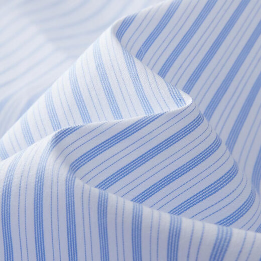 茵曼（INMAN）法式不规则设计感条纹衬衫2025早秋新款时尚气质百搭长袖衬衣 蓝白条纹 S