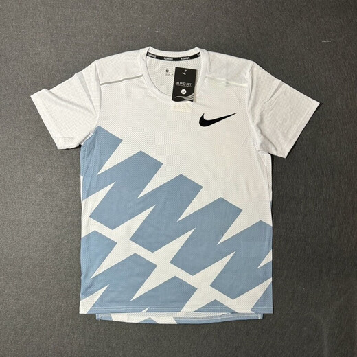 AEROGAMI-Nike耐ke体育生训练定制速干半袖田径训练服马拉松短袖跑步专业 耐克红白猎鹰背心 耐克M