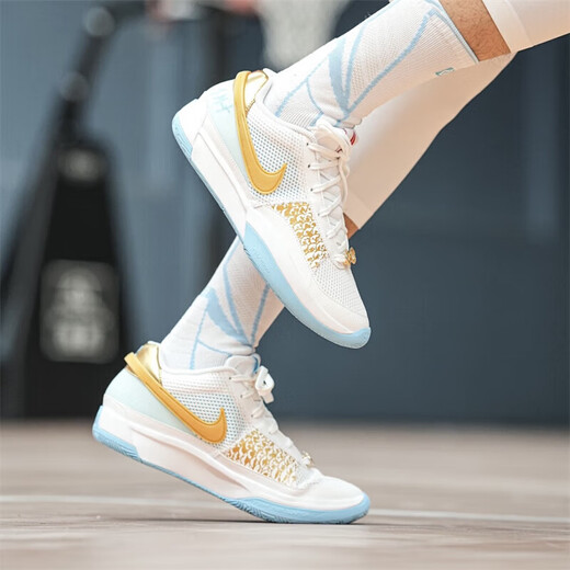 Nike Offizielle Herrenschuhe im Schiffsgeschäft 2025 neues Modell Morant 1st Generation Low-Top Sports Casual Schuhe Running Schuhe Drache Jahr Limited/Glacier Blue-FV1291-100 40