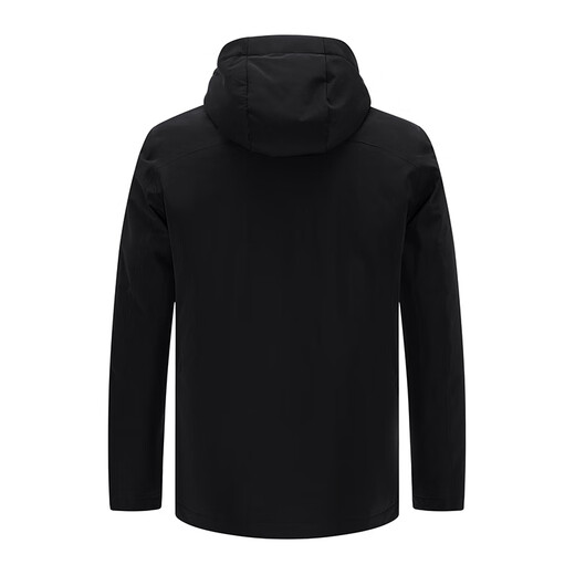 Navigare Italian dinghy men's cotton coat autumn and winter detachable hooded jacket casual quilted commuter jacket black XL size