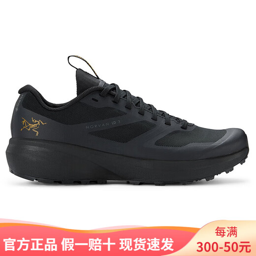 Arc'teryx NORVAN LD 3 GTX lightweight cushioning anti-slip breathable waterproof long-distance men's cross-country running shoes black/gold Black/Black 43 size/US9.5