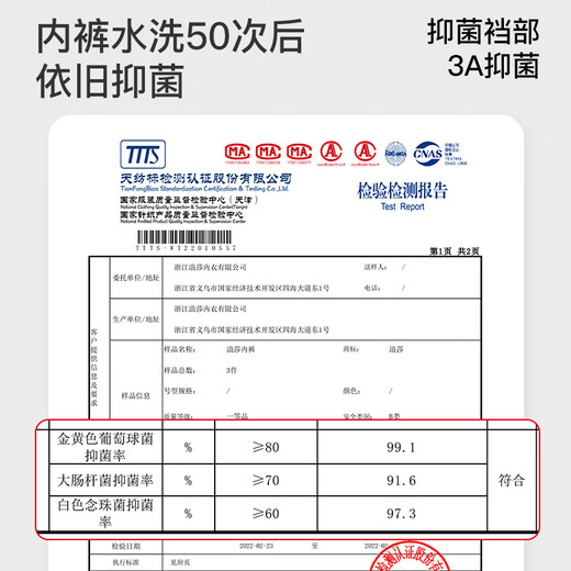 浪莎内裤女纯棉高腰3A抑菌裆无痕三角裤高弹全包裹收腹女士内裤 颜色随机 3条 L 【推荐50-60KG】