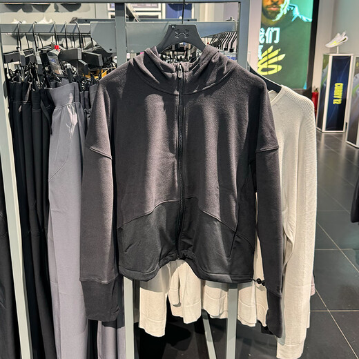 安德玛（Under Armour）秋冬Meridian女士上衣连帽保暖健身训练运动外套1389527 1389527-015 S