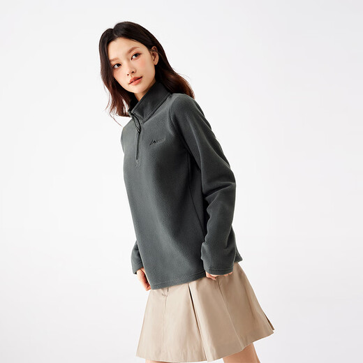 361 Sweatshirt-Herbst-Standhalsband-Fleece-Sport und lässige Outdoor plus Velvet Long-Ärmeln Top662533801-4