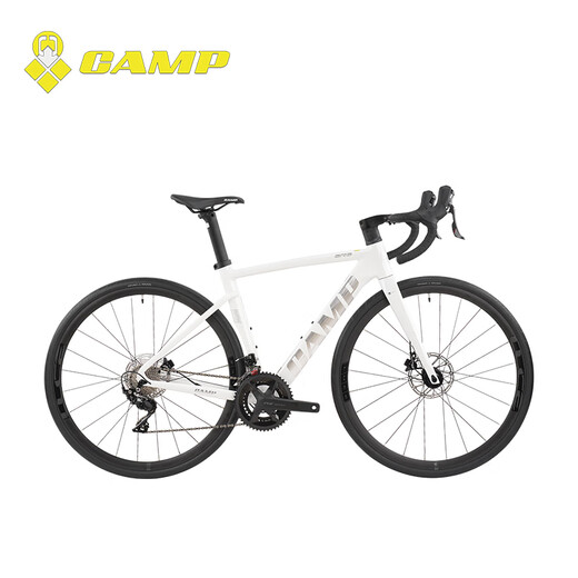 Camp (Camp) SR3 Disc Brems -Version Fahrrad Carbonfasergabel Leichtes Aluminiumlegierung Sport Shuntai Integriertes Ölscheiben -Straßenrad Weiß und Blau 22 Geschwindigkeit 460 Yards 700c