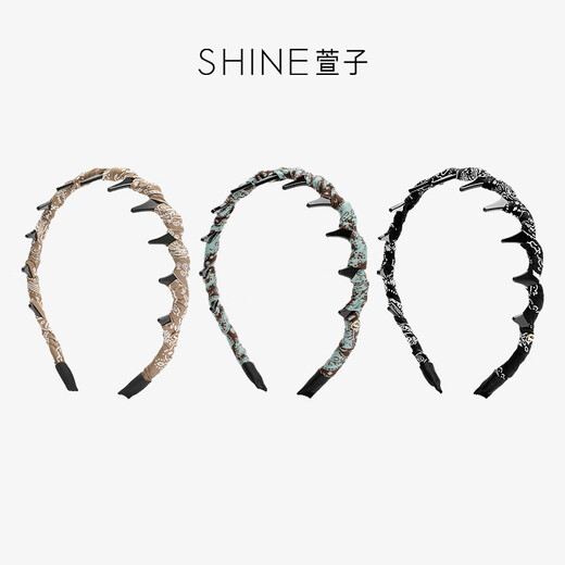 Xuanzi (SHINE) modern paisley series simple and elegant hairpins, fashionable and simple headbands, niche design, new birthday gift, blue 1 piece