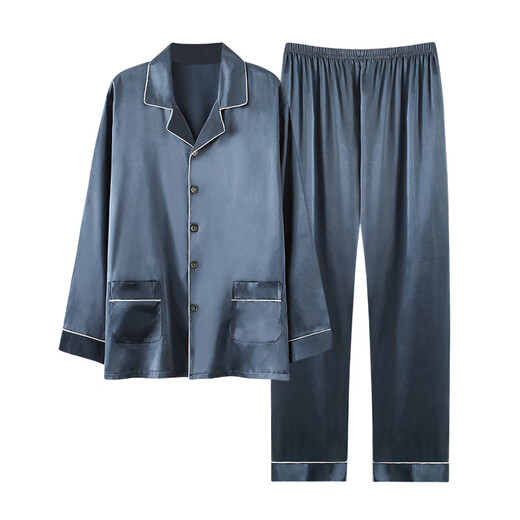Pajamas yalu pantalon à manches longues de printemps et d'été 2025 Nouveau ensemble de vêtements de chambre climatisés à la maison climatisée mince d'âge moyen 1098 # L