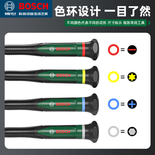 Bosch (BOSCH) precision screwdriver set, cross-shaped plum blossom clock screwdriver, small notebook repair tool, 13-piece precision screwdriver set