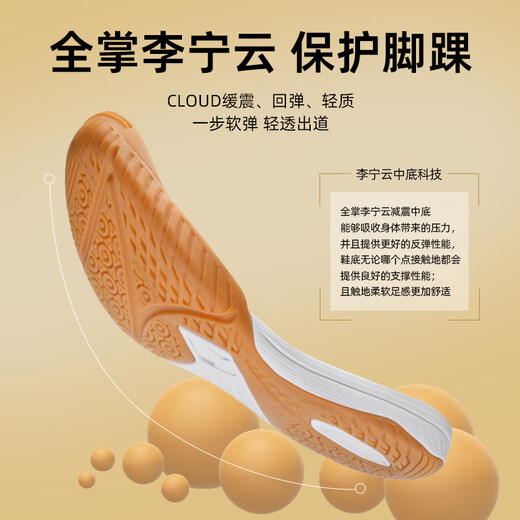 Li Ning (LI-NING) table tennis shoes men and women sports shoes national team table tennis special shoes breathable and anti-slip
