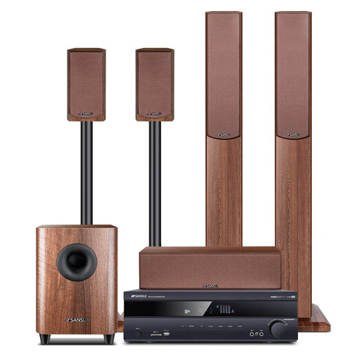 Shanshui F7 home theater audio subwoofer 5.1 Bluetooth speaker set TV living room home KTV singing surround karaoke song wireless microphone dual microphone interface M20 exclusive version