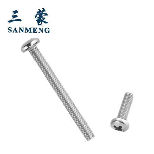 Sanmeng 304 stainless steel cross pan head screws GB818 M4*30 (20 pieces/bag)