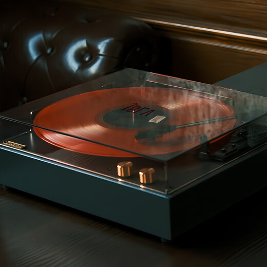 JBLV Sound of Berlin high-end vinyl record player retro Bluetooth old-fashioned gramophone living room bedroom ornaments multi-functional all-in-one record player birthday gift for elders and boyfriends Walnut color SF/2 years warranty