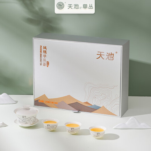 
1392 Tianchi [Silver Moon Gift Box] Phoenix Single-Chong Tea Duck Shit Fragrance Chaozhou Phoenix Single-Chong Tea Gift Box Pack